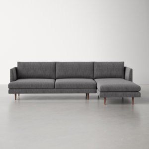 Miller 2 - Piece Upholstered Chaise L-Sectional & Reviews | AllModern